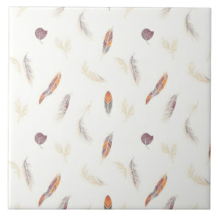 Trendy Feathers Luxury Boho Collection Tile
