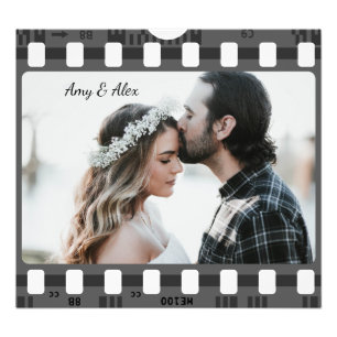 Trendy Film Reel Movie Personalised Picture Frame Photo Print