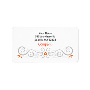 Trendy Floral Address Label