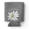 Trendy Floral Daisy with grey yellow custom name