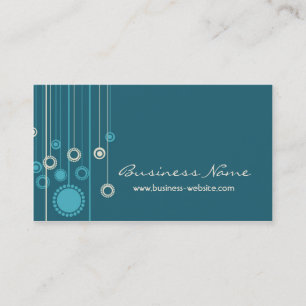 Trendy Floral Design Business Card