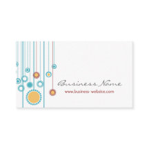 Trendy Floral Design Business Card