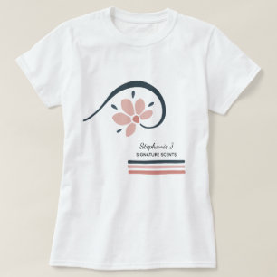 Trendy Floral Essential Oils Aromatherapy T-Shirt