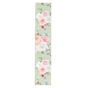 trendy floral medium table runner