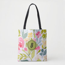 Trendy Floral Monogram