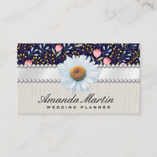 Trendy Floral Pattern Business Card