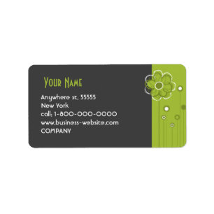 Trendy Floral Pattern Return Address Label