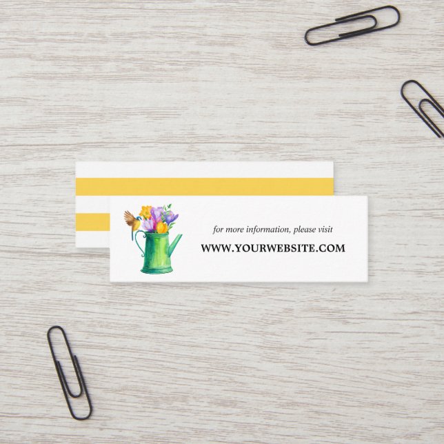 Trendy Flower Bunch of Flower Website Cards | Mini (Front/Back In Situ)