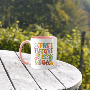 Trendy Flowers Retro Vegan Mug