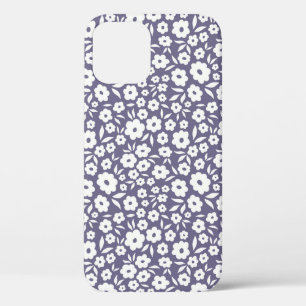 Trendy flowers seamless pattern. Small vintage flo iPhone 12 Case