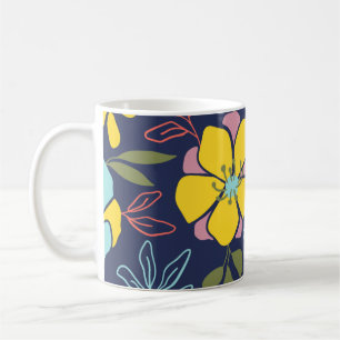 Trendy flowers seamless pattern. Small vintage flo Coffee Mug