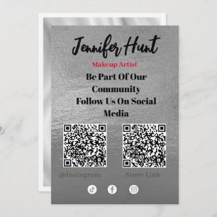 Trendy Flyers Social Media QR Code Invitation