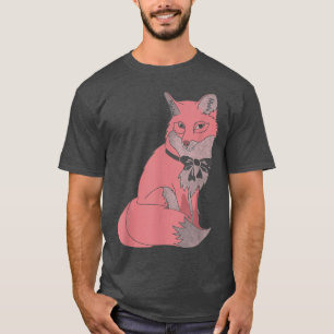Trendy Fo With Bow Portrait T-Shirt