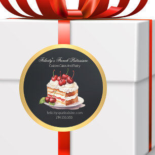 Trendy Food/Bakery Related Business/Marketing Classic Round Sticker