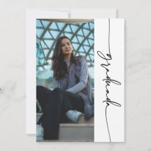 TRENDY FORMAL BUDGET Photo Graduación Announcement