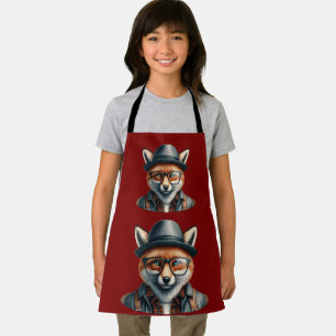 Trendy Fox Character Apron