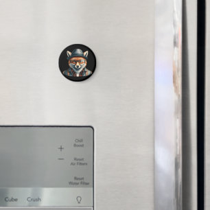 Trendy Fox Character Magnet