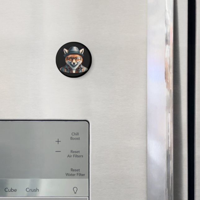 Trendy Fox Character Magnet (In Situ (Fridge))