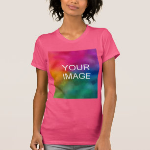 Trendy Fuchsia Modern Elegant Template T-Shirt