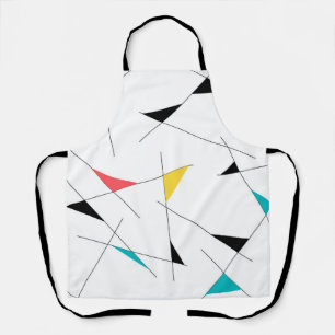 Trendy, fun, simple triangle geometric pattern apron