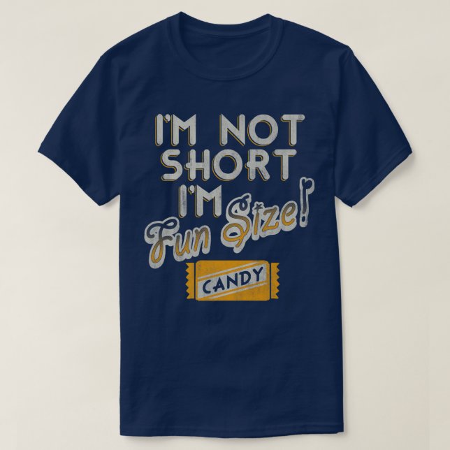Trendy Fun Size Halloween Candy487 T-Shirt (Design Front)