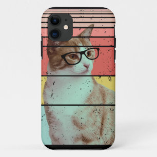 TRENDY FUNNY CUTE CAT VINTAGE iPhone 11 CASE