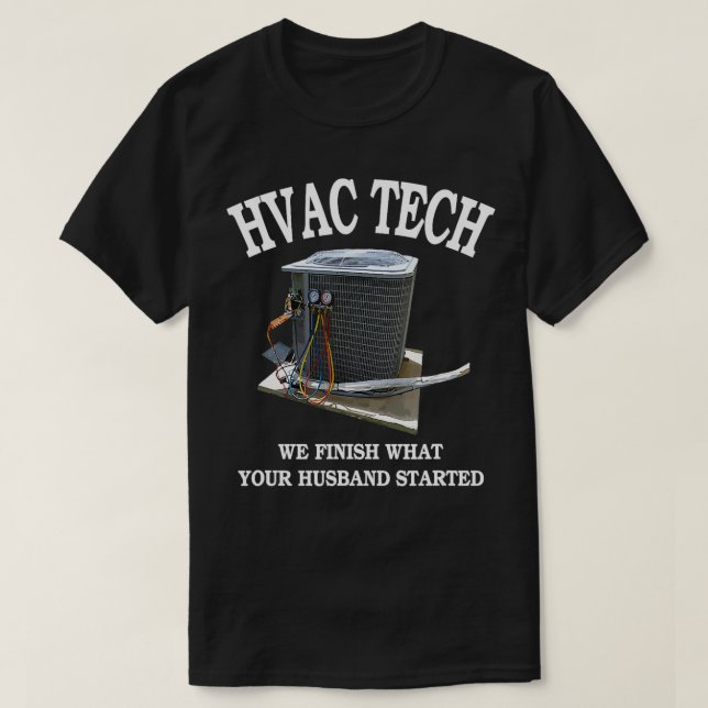 Trendy Funny HVAC  T-Shirt (Design Front)
