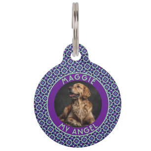 Trendy Fur Mum Gift Square Pet Tag