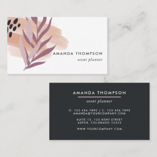 Trendy Geometric Brush Strokes Business Card