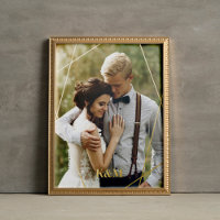 Trendy Geometric Frame Monogrammed