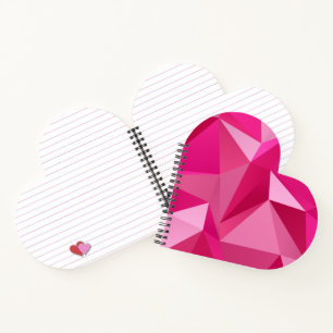 Trendy Geometric Halftone Print Spiral Notebook