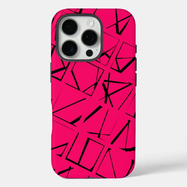 Trendy Geometric Pattern Case-Mate iPhone Case (Back)