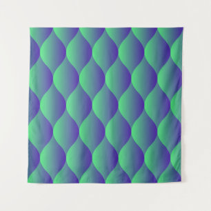 Trendy geometric pattern with abstract shapes in n tapestry
