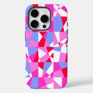 Trendy Geometric Square Pattern iPhone 16 Pro Case