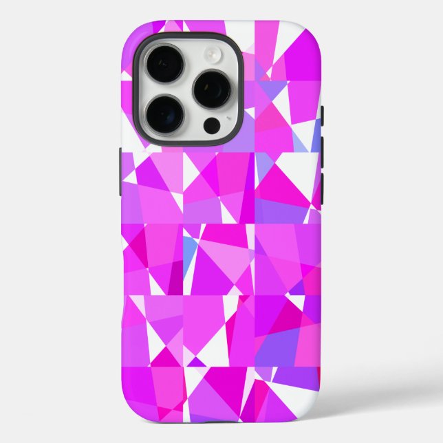 Trendy Geometric Square Pattern Case-Mate iPhone Case (Back)