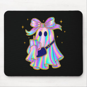 Trendy Ghost Shirt Coffee Tumbler Pastel Halloween Mouse Mat