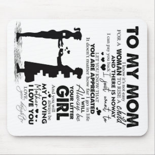 Trendy Gift Letter To My Mum Mouse Mat