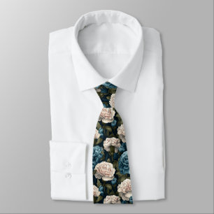 Trendy Gifts For Husband Carnation Floral Tie