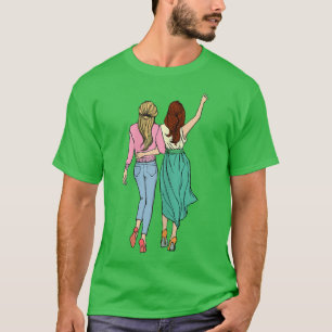 Trendy Girls Bff Best Girlfriend Friends Friendshi T-Shirt