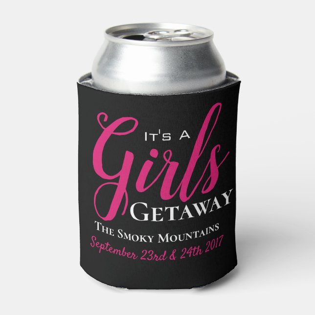 Trendy Girls Getaway Can Cooler (Can Front)