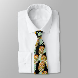 trendy girly chic tropical summer fruit pineapple tie