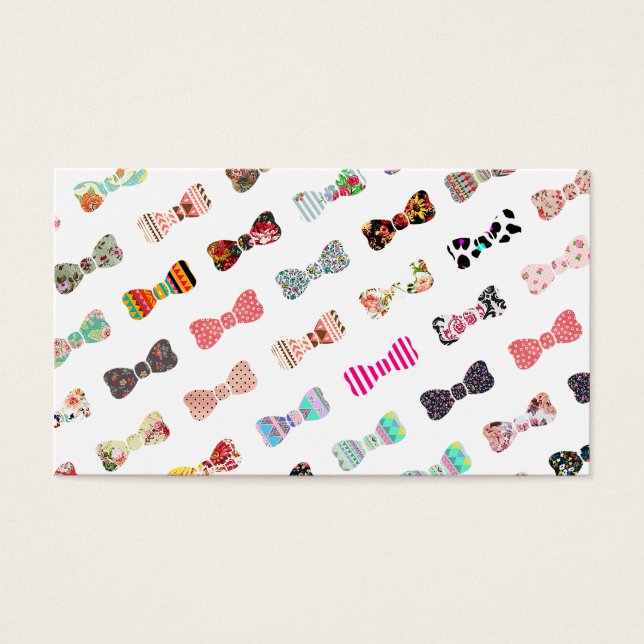 Trendy Girly  Colourful Patterns Cute Bows (Front)