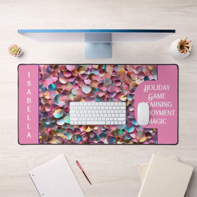 Trendy Glitter Opal Holographic Collection Desk Mat (Office 1)