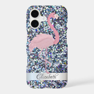 Trendy Glitter Pink Flamingo- Personalised