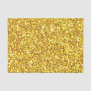 Trendy Gold And White Sparkling Glitter Tissue Paper