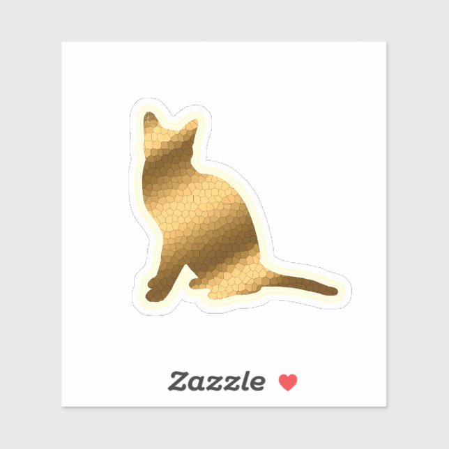 Trendy Gold Cat (Sheet)