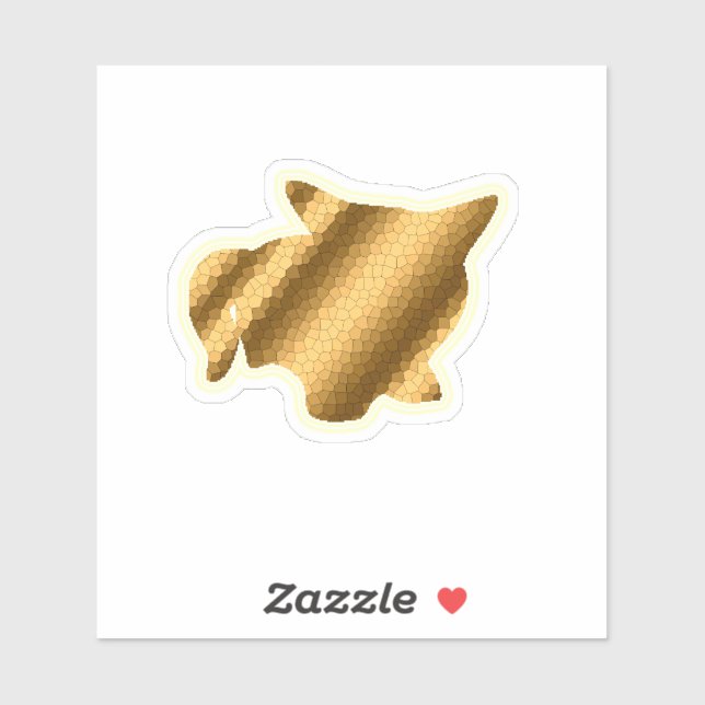 Trendy Gold Cat (Sheet)
