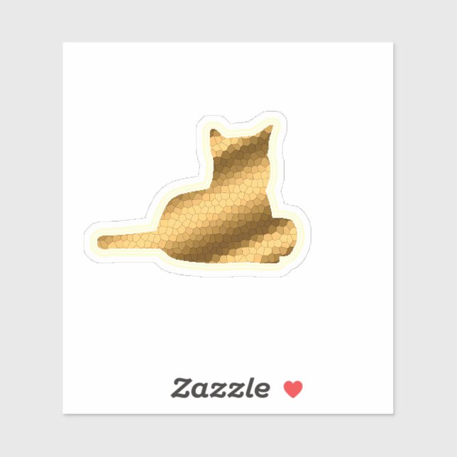 Trendy Gold Cat (Sheet)