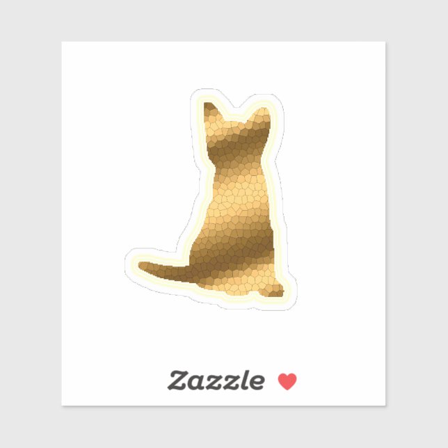 Trendy Gold Cat (Sheet)