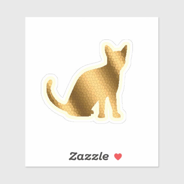 Trendy Gold Cat (Sheet)